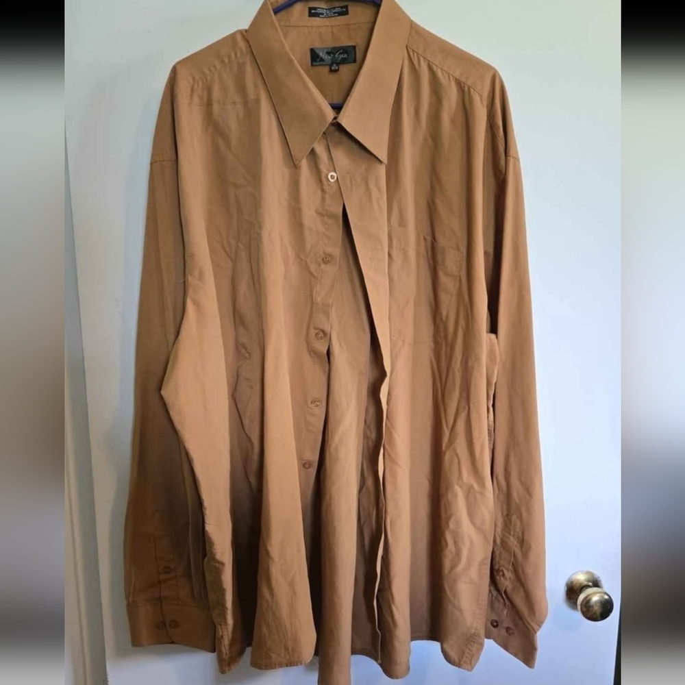 Tan Button-Up Shirt